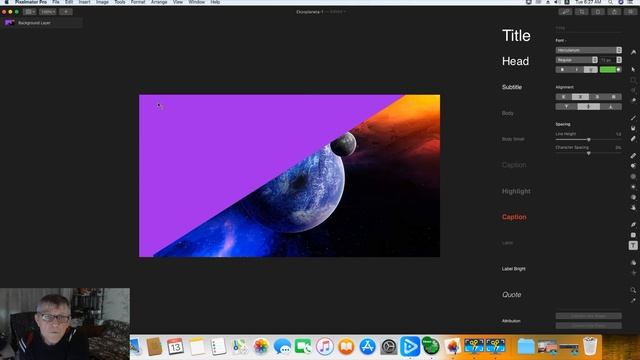 Pixelmator Pro: Как обрезать фото и залить пустоту фоном, написать текст, добавить изображение PNG смотреть онлайн