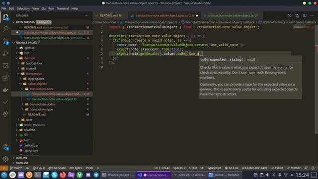 PROGRAMAÇÃO NODEJS DDD E TYPESCRIPT - AULA 26 - NOTE VALUE OBJECT смотреть онлайн