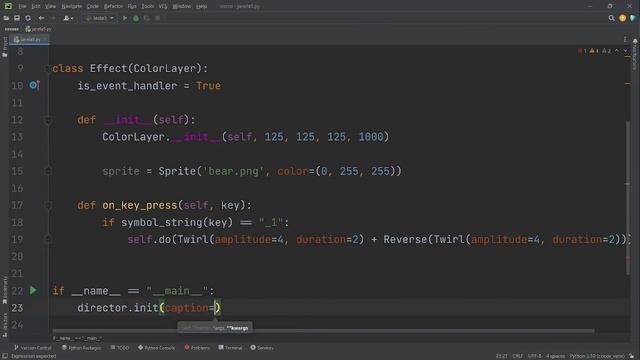 389 - Criando alguns efeitos em tela no cocos2d Python смотреть онлайн