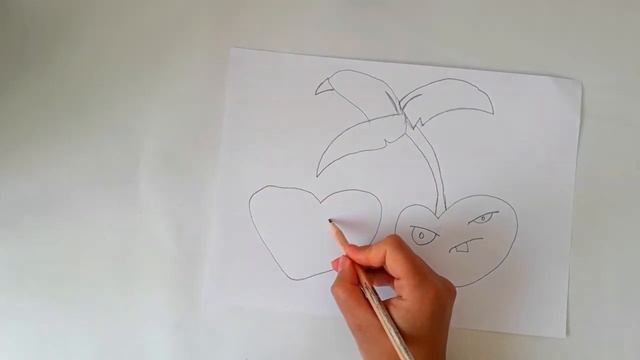 How to draw Cherry Bomb. Plants vs Zombies.Как нарисовать Вишневые Бомбы. ( Ростение против Зомби). смотреть онлайн
