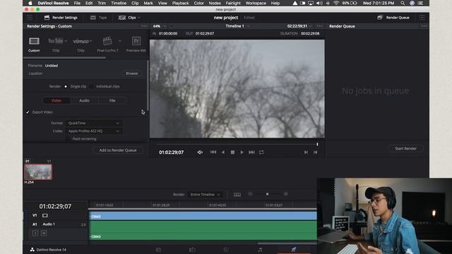 How to Change Export Framerate in Davinci Resolve 14 смотреть онлайн