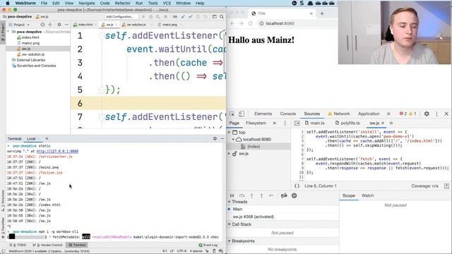 PWA Deep Dive: Offlineanwendungen im Griff (Webinar vom 22.04.20) смотреть онлайн