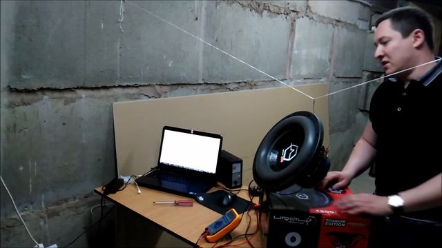 Замер параметров ТС сабвуфера Ural AS12.3 D2 после разминки смотреть онлайн