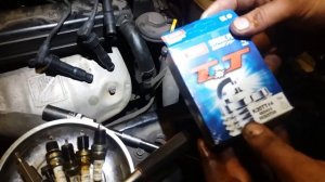 замена свечей зажигания , высоковольтных проводов CHEVROLET LACETTI 1,8