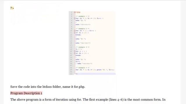 Loop Structure in PHP смотреть онлайн