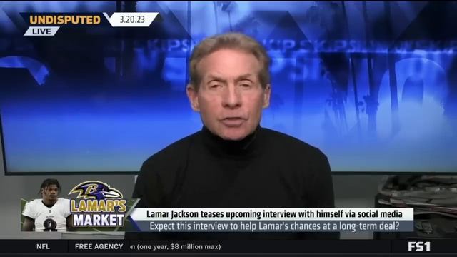 UNDISPUTED | Skip and Shannon react to Lamar Jackson to post interview with himself смотреть онлайн
