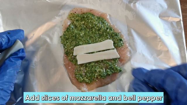 Stuffed Chicken Roll With Pesto Sauce Recipe! смотреть онлайн