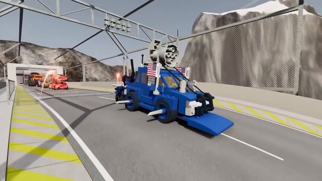 Monster Trucks Crashes Into Giant Emoji on NEW Car Jump Arena LIVE! | BeamNG Drive смотреть онлайн