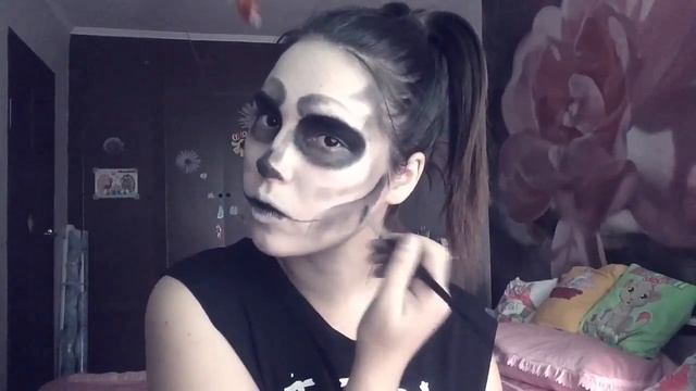 Грим Скелета! Skeleton makeup? смотреть онлайн
