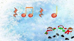 снеговики ритм шумовой оркестр Lectura Rítmica