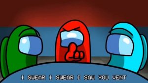 Among us animation with song I saw You Vent