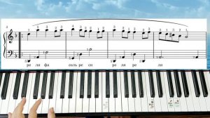 Королёк Птичка Певчая РАЗБОР на ПИАНИНО + НОТЫ?