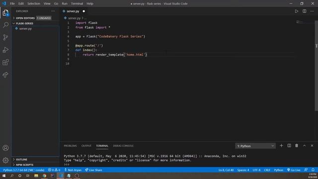 Flask Project Series Part One смотреть онлайн