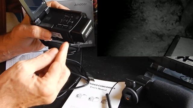 4K Andoer 524KM - Camcorder - unbox review screen test смотреть онлайн