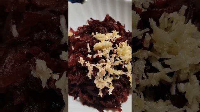 Свекольный салат с чесноком и майонезом / Beet salad with garlic and mayonnaise смотреть онлайн