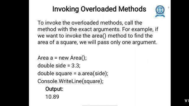 Overloaded methods, generic methods смотреть онлайн