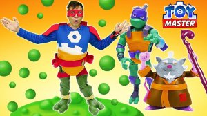 Черепашки Ниндзя видео сборник - Той Мастер и Супер Ниндзя против Шредера! - Видео игры битвы