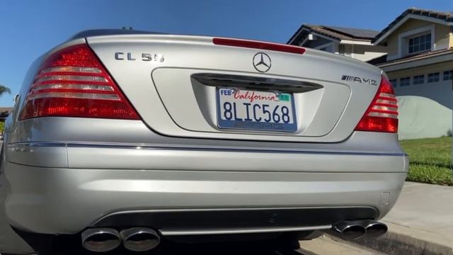 Mercedes CL55 AMG Exhaust startup and rev смотреть онлайн