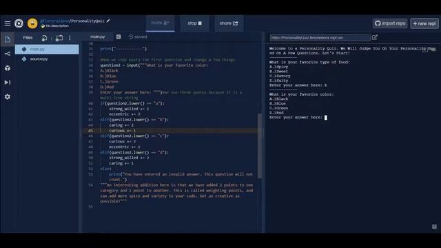 Python Project #1: Buzzfeed Quiz смотреть онлайн