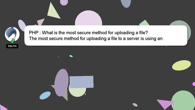 PHP : What is the most secure method for uploading a file? смотреть онлайн
