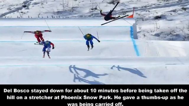 Canadian Chris Del Bosco suffers broken pelvis in horrific ski cross crash at Winter Olympics смотреть онлайн