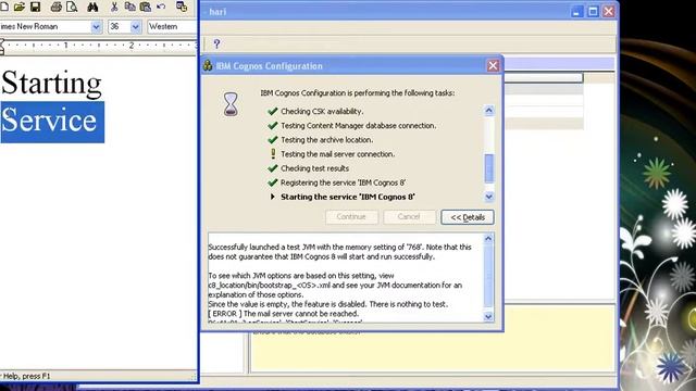IBM Cognos 8.4 installation on oracle part3 смотреть онлайн