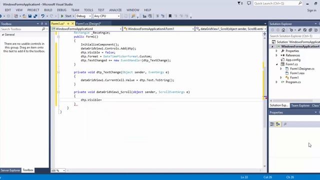 Add DateTimePicker in DatagridView - C# смотреть онлайн