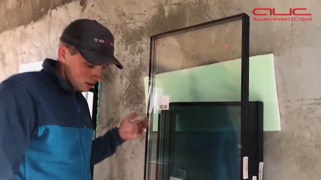 Установка окон в дом из арболита