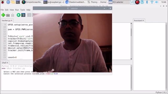face tracking servo motor | opencv object tracking | raspberry pi servo motor control смотреть онлайн