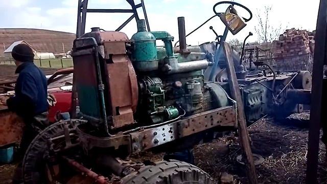 Первая заводка трактора с ТНДВ НД21 смотреть онлайн