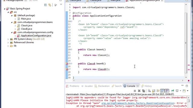 Spring JavaConfig - getting started смотреть онлайн