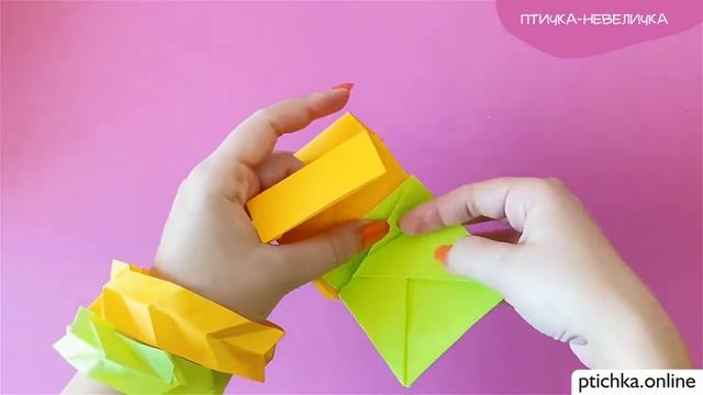 Органайзер-гармошка из бумаги / Поделки для детей смотреть онлайн