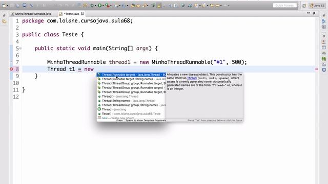 Curso de Java 68: Threads: Interface Runnable смотреть онлайн