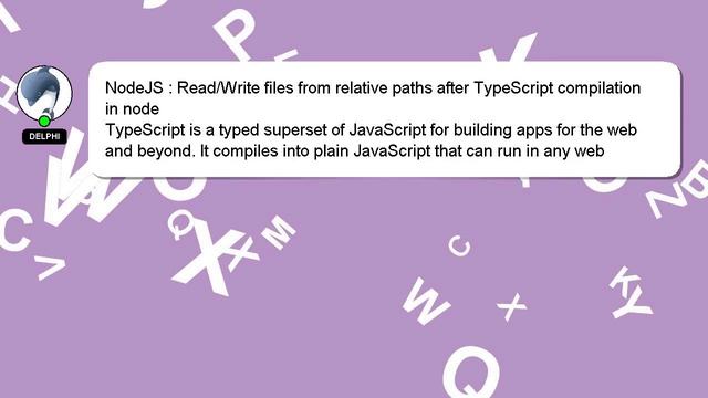 NodeJS : Read/Write files from relative paths after TypeScript compilation in node смотреть онлайн