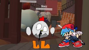 Гимплей глича в Чикен Ган FNF (Песня:come with me)