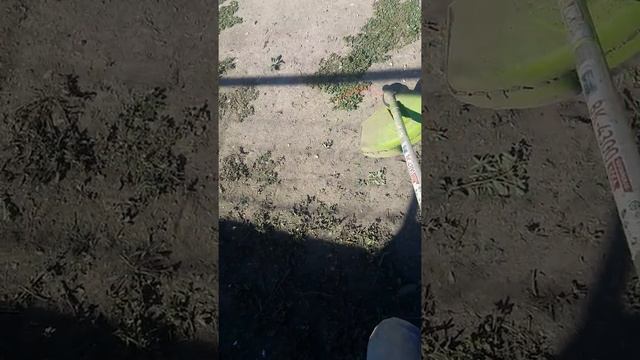 Проверка бензинового тримера в работе, наличие лески смотреть онлайн