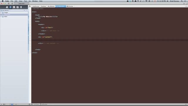 Лекция 08 Пишем скелета сайта на HTML5 смотреть онлайн