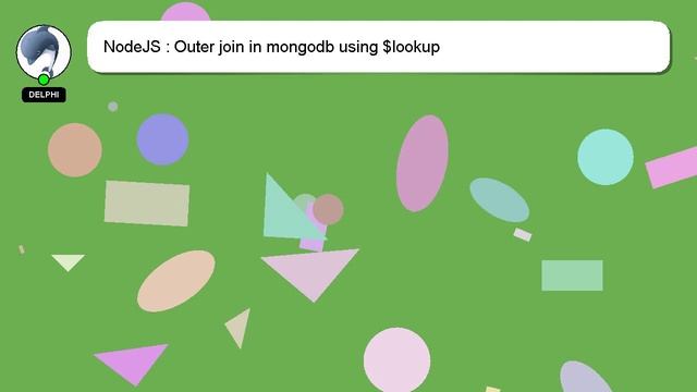 NodeJS : Outer join in mongodb using $lookup смотреть онлайн