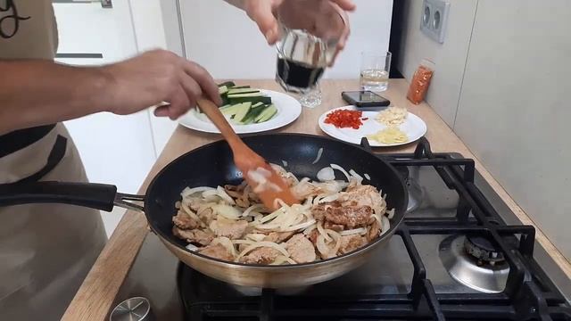 Вкуснейшее Мясо по Корейски на Сковороде.Супер Рецепт! смотреть онлайн