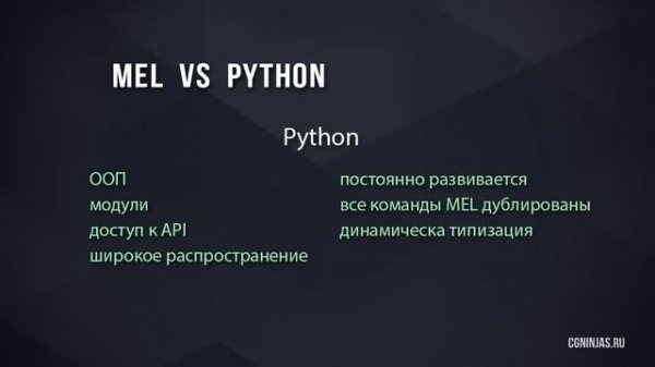 Python For Maya 1. О программировании в Maya