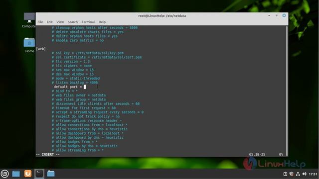 How to change the default port number with the basic configuration on Netdata in Linux Mint 20 смотреть онлайн
