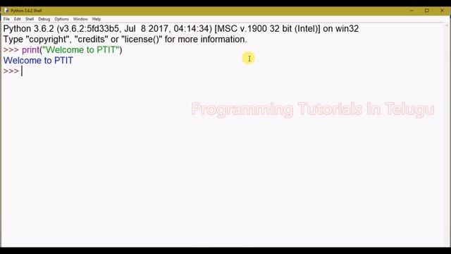 Python Programming in Telugu part1 смотреть онлайн