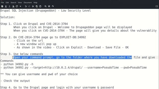 Drupal SQL Injection Drupageddon Low Security Level смотреть онлайн