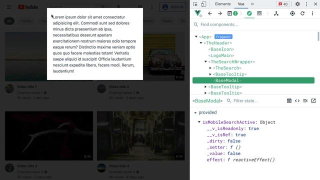 Vue JS Tailwind CSS YouTube клон #55 - Компонент модального окна смотреть онлайн