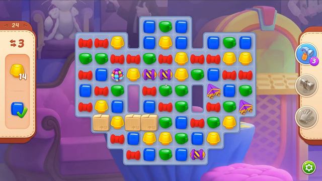 Homescapes level 24 - 10 Moves 🏡 Gameplay Walkthrough (Android, iOS) Playrix смотреть онлайн