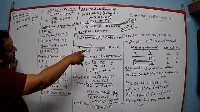 CORRELATION AND REGRESSION ll CORRECTED VALUES ll CORRECED COEFFICIENT AND REGRESSION LINES ll PE(r смотреть онлайн