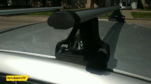 Багажник на крышу INTER Spectr с секретками аэродинамический (в штатные места)