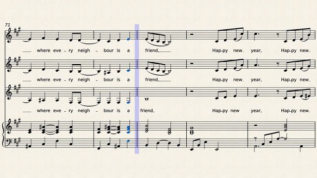 Happy New Year -ABBA - arranged for SSA choir and piano смотреть онлайн