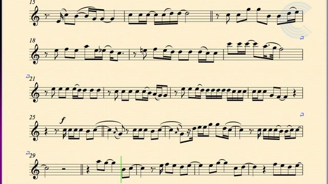 Alto Saxophone - Dope - Lady Gaga - Sheet Music, Chords, and Vocals смотреть онлайн