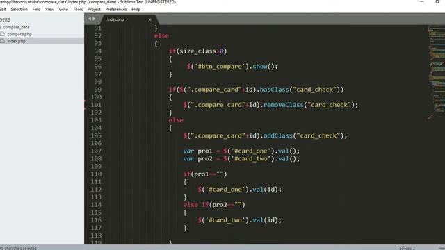 Compare products using JQuery & PHP смотреть онлайн